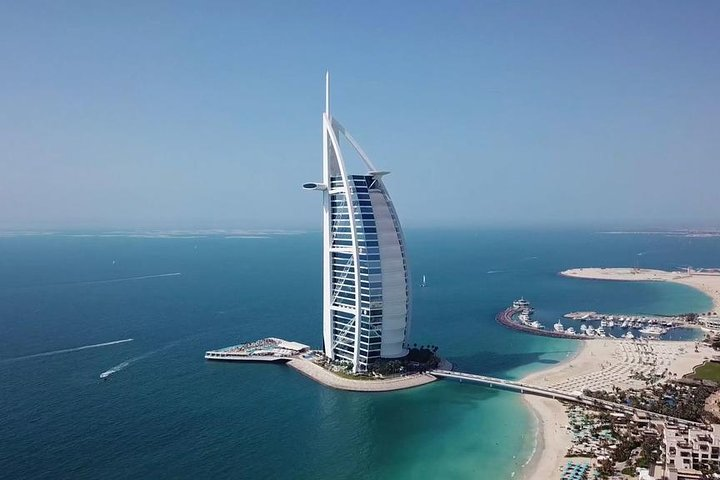 Experience the stunning Burj Al Arab the world's first 7-star hotel with breathtaking views of the Arabian Gulf and luxurious beachfronts that define Dubai's skyline.